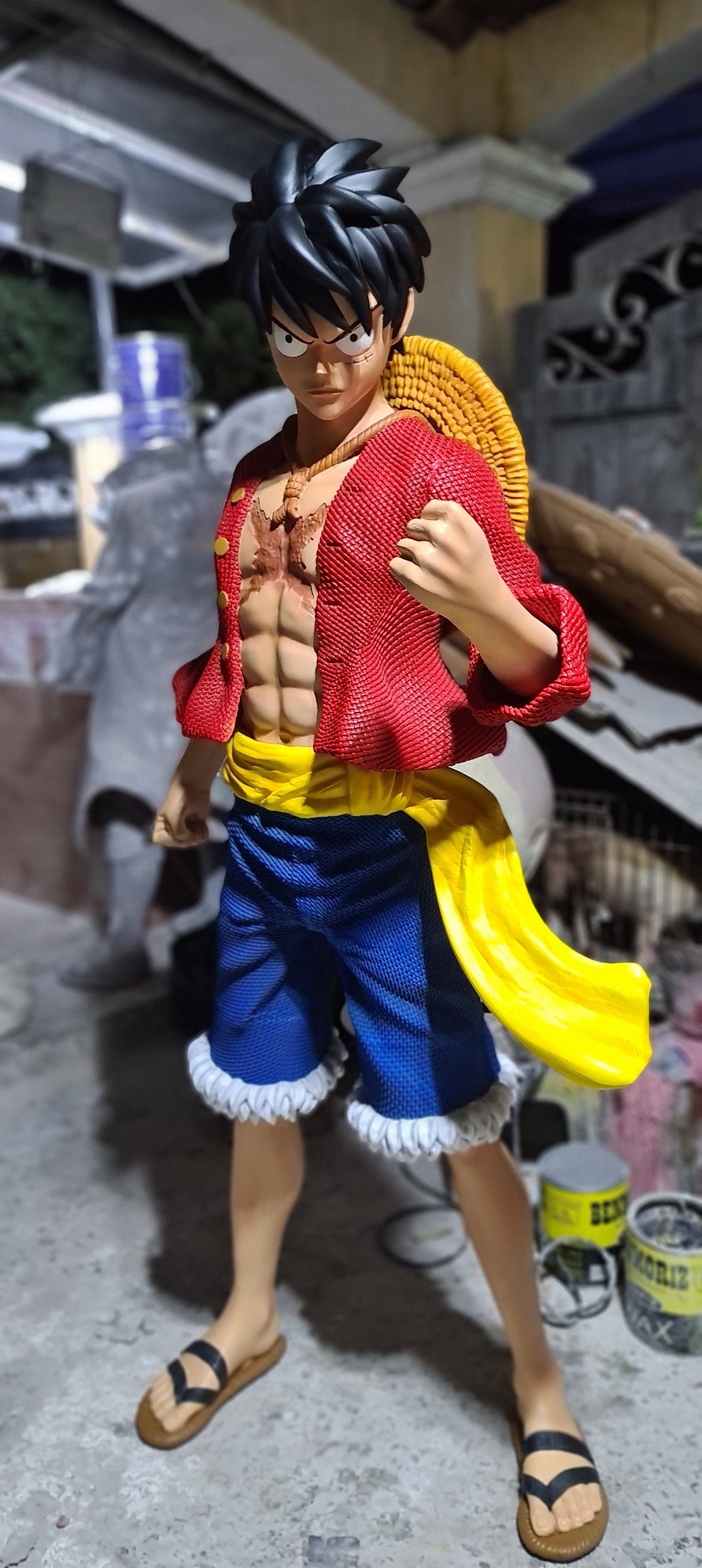 Luffy statue printed and painted by Starke 3D Printing