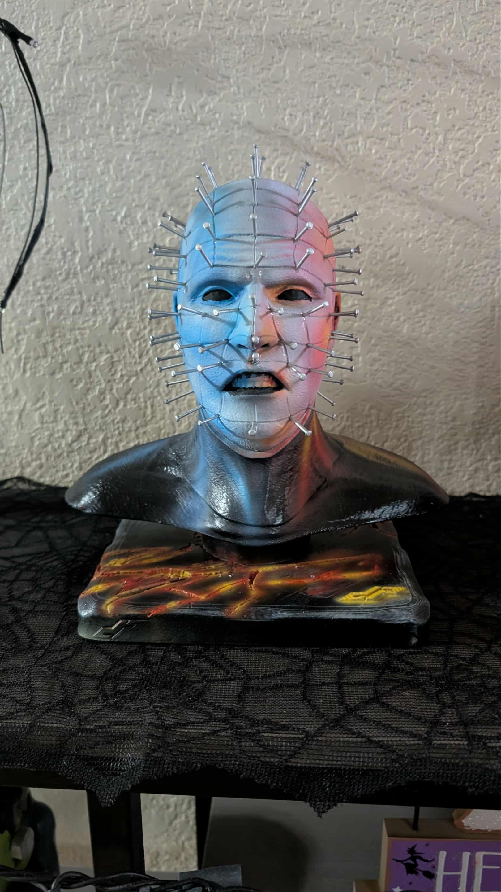Pinhead bust printed and painted by Starke 3D Printing